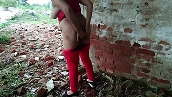 A Horny Couple Enjoys Doggy Style Sex In The Jungle With A Big Ass Indian Milf