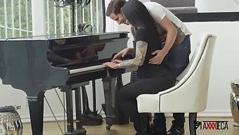 Jack Escobar, A Mexican Piano Instructor, Seizes The Opportunity To Passionately Engage With Katrina Jade, Showcasing His Skills In Various Positions And Oral Pleasure.