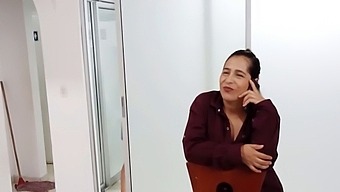 Latina Stepmom Interrupts Lover'S Phone Call And Takes Over