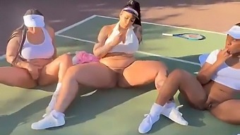 Squirt Competition Featuring A Horny Tennis Player