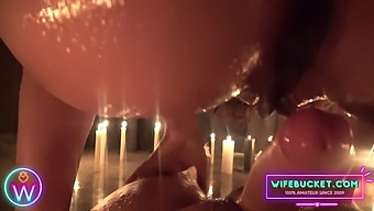 Amateur Couple Shares Pov Of Passionate Valentine'S Day Threesome